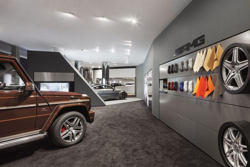 Die Sportmarke AMG ist im Moskauer Showroom derzeit noch integriert. (Anastasia Hermann)