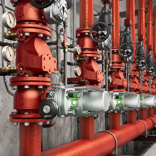 Die kleinen, smarten Profox Stellantriebe sind prädestiniert für unterschiedlichste Anwendungen zum Beispiel in Wasseraufbereitung, Energieerzeugung, Prozess- und petrochemischer Industrie.(Bild:  Auma)