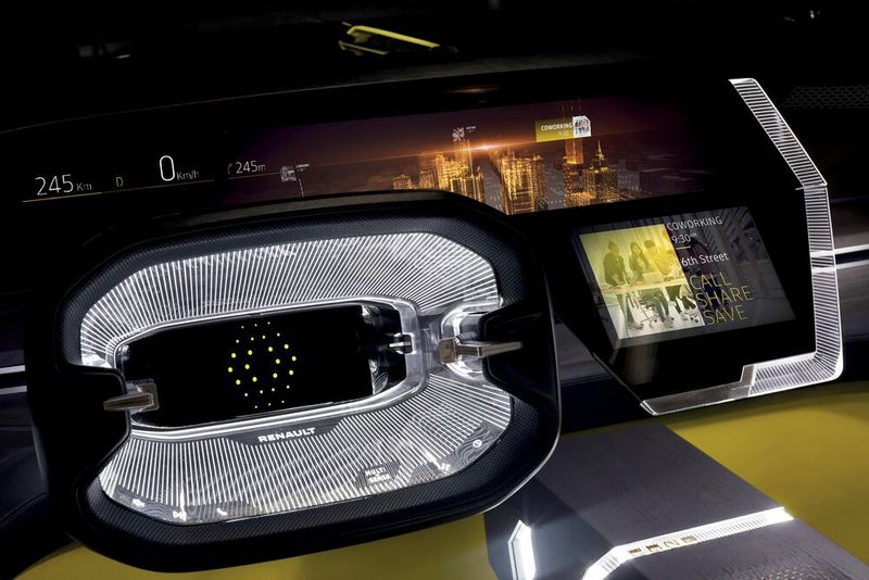 Im Cockpit geht es fururistisch zu. (Bild: Renault)