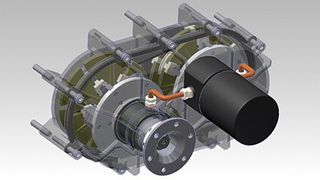 Das Controlled Rotation System (CRS) ist einfach aufgebaut, wartungsfrei und braucht keine Schmiermittel. Weil keine Reibung zwischen den Getrieberädern auftritt, soll es zudem sehr energieeffizient sein. (Grafik: Parts Services Holland)