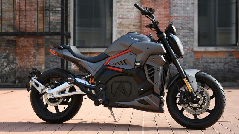 Die Alrendo „TS Bravo“ ist ein vergleichsweise günstiges E-Motorrad. (Bild: Alrendo)