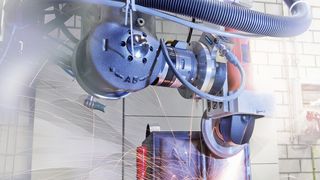 Der Schunk Kraft-Momenten-Sensor FT ermöglicht beim automatisierten Schleifen eine präzise Kraftregelung, wodurch die Qualität deutlich steigt. (Bild: Schunk)