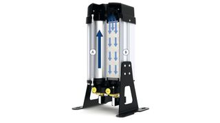 Der Adsorptionstrockner Hydra-D von IMI Norgren ist mit zwei Kammern ausgestattet: während die eine die Druckluft trocknet, kann die andere das Trockenmittel regenerieren. (Bild: IMI Precision Engineering)