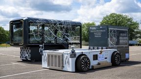 Das hochpräzise Rangieren und Koppeln von Driveboard und Kapseln ist eine zentrale Funktion, um den modularen Ansatz des U-Shift zu ermöglichen.  (Bild: DLR)