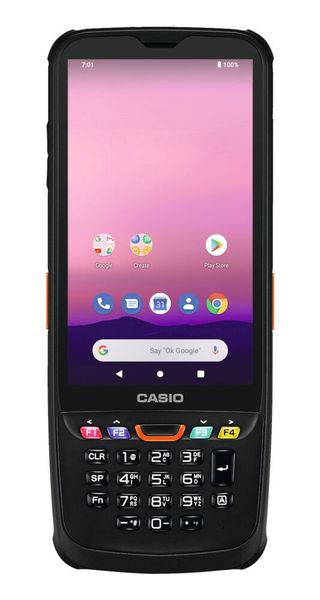 Der Mobilcomputer IT-G600 von Casio ist für Einsätze beispielsweise in Fertigung und Logistik konzipiert und ermöglicht besonders ergonomisches Scannen. (Bild: Casio)