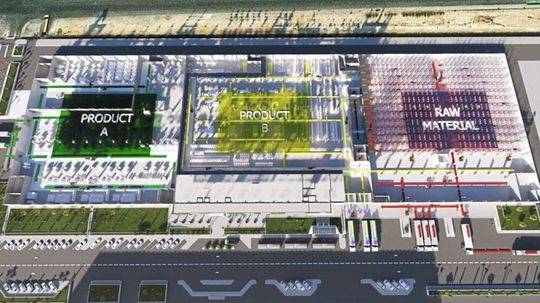 Das Unternehmen überarbeitete das Fabriklayout, obwohl die Bauarbeiten bereits begonnen hatten.(Bild:  Efeso Management Consultants)