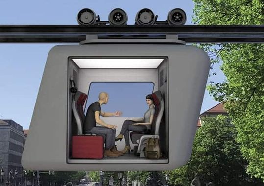 (Nutzer können per App eine Gondel rufen, die sie direkt an ihr Ziel befördert. Bild: Ottobahn)