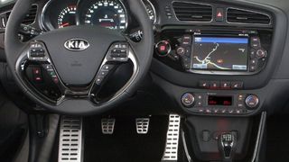 TomTom Traffic-Daten, eine Radarkameras, die lokale Suche und einen Wetterservice nutzen Kia-Kunden in Zukunft. (Foto: Kia)