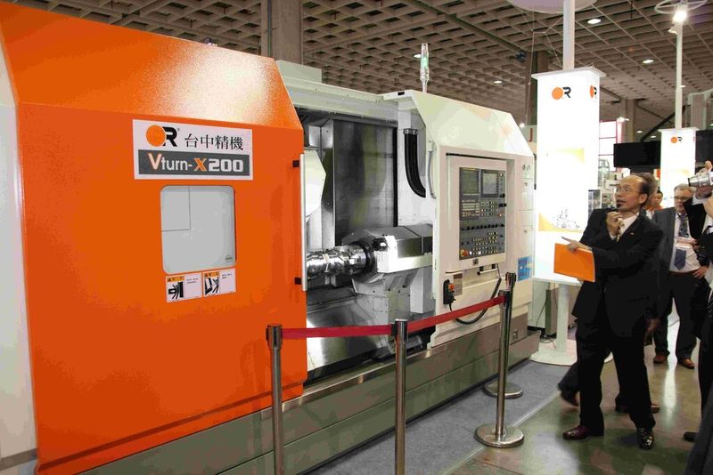 Victor Taichung hat eine neue Maschine mit zwei Spindeln und drei Schlitten vorgestellt. (Bild: Fouhy)
