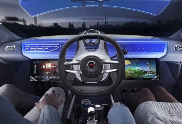 Mit dem vollelektrisch angetriebenen Konzeptfahrzeug „XchangE“ zeigt die Schweizer Ideenschmiede Rinspeed auf dem Genfer Auto-Salon die Zukunft des autonomen Fahrens.  (Rinspeed)
