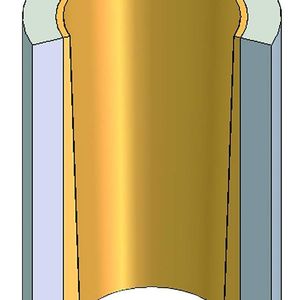 Bild 1: Zylinder mit kegelförmiger glatter Innenbeschichtung aus einer Legierung auf Kobaltbasis. Eine anschließende mechanische Einarbeitung des Schneckengangs ist aufwändig.