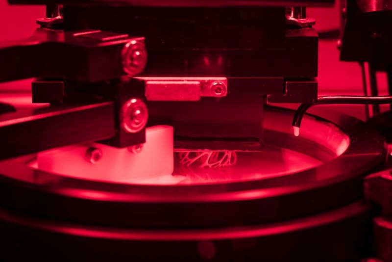 Forschende am wbk Institut für Produktionstechnik des KIT haben ein Materialsystem für Multi-Material-3D-Druck entwickelt: Zwei Keramiken werden in einem Arbeitsgang zu einem Bauteil kombiniert – ohne Fräsen oder Drehen. So entstehen Hybridkeramiken mit lokal angepassten funktionalen, mechanischen, elektrischen oder thermischen Eigenschaften (z. B. harter Rand, poröser Kern). Das Verfahren eröffnet neue Design- und Funktionsräume für Prototypen und Kleinserien – mit Anwendungen von verschleißfesten Maschinenbauteilen und patientenspezifischen Implantaten bis zu leichten, hitzebeständigen Luft- und Raumfahrtstrukturen, energietechnischen Keramiken sowie Elektronik und Sensorik. (Bild: Markus Breig, KIT)