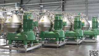 Generalüberholte Separatoren aus dem Centrimax-Bestand – bereit für ihren nächsten Einsatz für ein neues Produkt oder in einer neuen Branche. (Bild: Winkelhorst Trenntechnik )