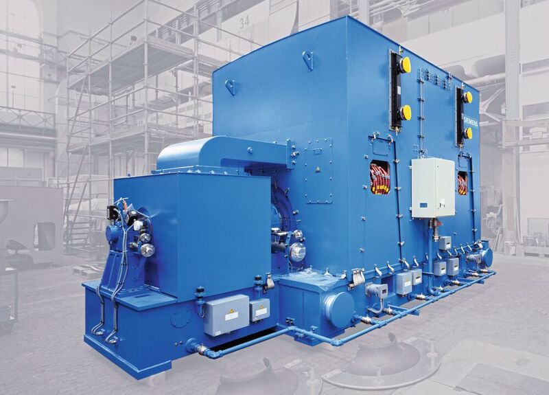 Im Motorbetrieb liefert der Simotics HV Motor bis zu 105 MW und als Generator kann er 129 MVA elektrische Energie erzeugen. 