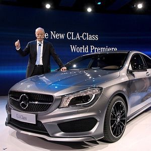 Mercedes stellt auf der Detroit Motorshow den neuen CLA vor.