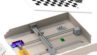 Schachcomputer: Das schnelle und leise Verfahren im Chess Buddy, dem automatisierten Schachroboter, ermöglichen drylin Alu-Präzisionswellen und schmiermittelfreie Gleitlager von igus.  (igus GmbH)
