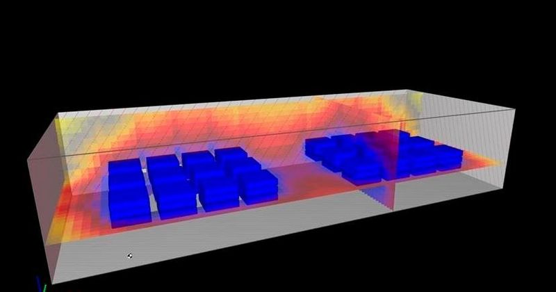 Weg vom Lärm: Die Experten modellieren die Schallquellen dieser Konverteranlage, um einen realitätsnahen Wert der Geräuschemission innerhalb der Anlagenhalle zu ermitteln. (Siemens)