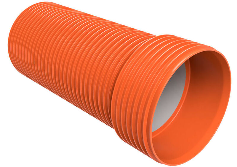 Ultra Rib 2 Blue is a new generation of polypropylene sewer pipes with a significant carbon footprint reduction over its lifetime. (Uponor)