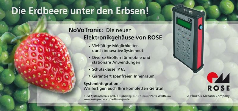 2004 hat Rose das Elektronikgehäuse NoVoTronic entwickelt, das eine einwandfreie und sichere Funktion elektrischer Komponenten in der MSR- sowie Daten- und Kommunikationstechnik gewährleistet. (Rose Systemtechnik)