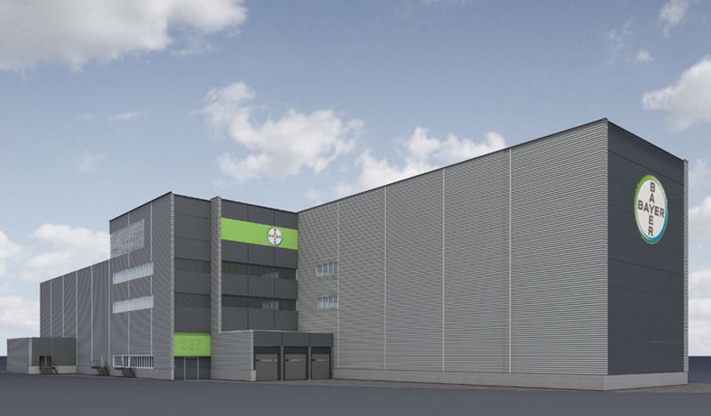 Das im Bau befindliche Lager bietet auf vier Etagen Lagerkapazitäten für Güter aus dem neuen Produktionsgebäude. (Bild: KOP)