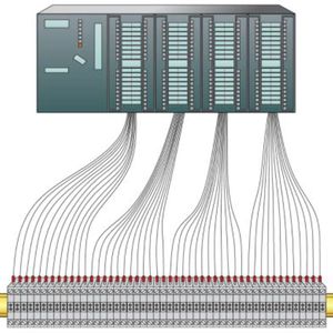 Die Einzeladerverdrahtung: Hier erfordert die Erstinstallation wie auch ein Retrofit einen hohen Arbeits- und Testaufwand. Die Realität sieht nicht immer so übersichtlich aus wie in der Grafik.(Bild:  Phoenix Contact)