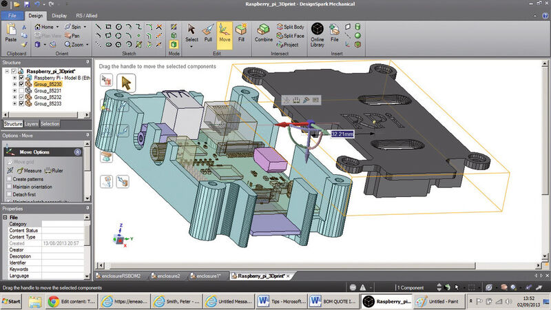 Designspark Mechanical: Gratistool von RS für den Übergang vom 2D- zum 3D-Design (Bild: RS Components)