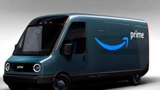 So sieht ein Elektrolieferwagen von Rivian aus, wenn er für Amazon unterwegs ist. Jetzt kommen die E-Transporter zu uns nach Deutschland, wie die dpa respektive Amazon berichtet. (Bild: Rivian)