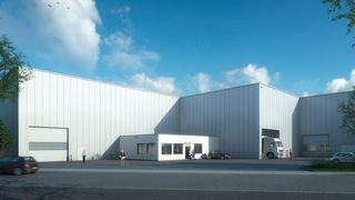 Spatenstich! Die Jacob Bek GmbH investiert in die Erweiterung ihrer Kapazitäten im Servicebereich. Ein technisches Highlight sei die neue Mehrstreifen-Querteilanlage, die dabei helfe, den Kundenbedarf abzudecken. (Engel & Haehnel Architektur)