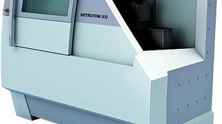 Bild 1: Gestell eines Computertomografen mit Messkabine aus Mineralguss, das Röntgenstrahlung absorbiert und damit Blei als Kabinenwerkstoff verdrängt.  Bild: Epucret (Archiv: Vogel Business Media)