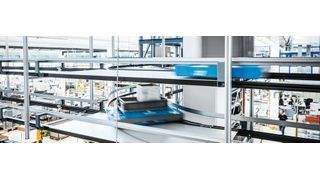 Die autonomen Transportroboter von Servus bringen die Ware just in time an jeden gewünschten Ort im Unternehmen. (Servus)