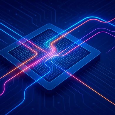 According to reports from China, an optical chip has been developed that is faster than the solutions from the US competition. (Image:Dall-E / AI-generated)