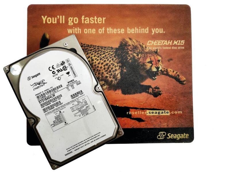 Die Seagate Cheetah 18XL gehörte Ende der 1990er-Jahre mit ihren 10.000 U/Min. zu den schnellsten Festplatten auf dem Markt. (Vogel IT-Medien)