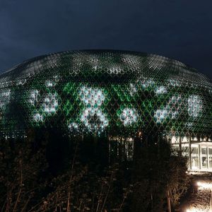 Die Künstler haben in Zusammenarbeit mit Wissenschaftlern eine Lichtinstallationen entwickelt, die sich an den Formen und Farben von Zellen und Molekülen sowie an den Themen Nachhaltigkeit und Konvergenz von Kunst und Wissenschaft orientieren. (Bild:  Laurits Jensen)