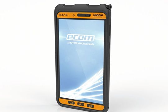 Das Tablet Tab-Ex 03 von Ecom Instruments erhält mit Android 13 das neueste Android-Betriebssystem mit vielen verbesserten Funktionen.(Bild:  ECOM Instruments)