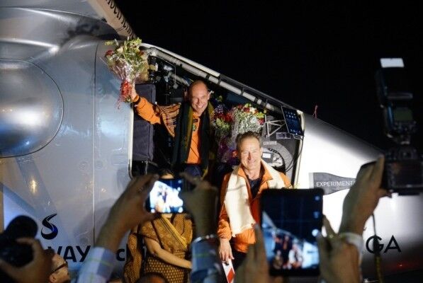 Solar Impulse 2: 2. Etappe, Flug von Muscat (Oman) nach Ahmedabad (Indien) (ABB)