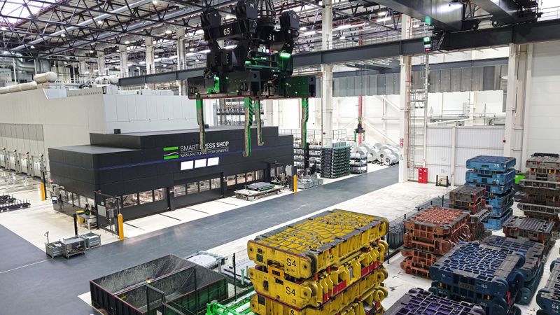 Smart Press Shop in Halle/Saale wechselt Presswerkzeuge in rund 30 Minuten.(Bild:  Thomas Günnel – Automobil Industrie)