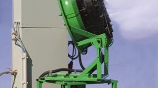 Wassernebel zur Staubniederhaltung (Bild: B+W)