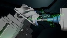 CAM-Geschichter: GPU-beschleunigte Simulation ermöglicht komplexe Materialabtragssimulationen in Sekundenschnelle statt in Minuten. (Bild: ModuleWorks)