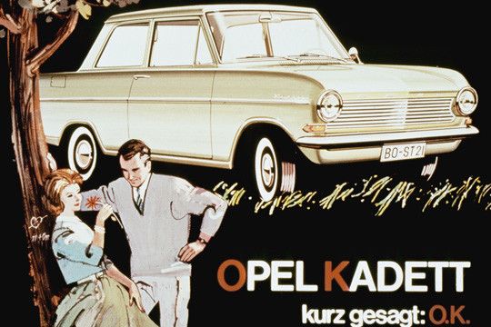 Selbsbewusster Werbe-Slogan zur Markteinführung anno 1962: „Opel Kadett -  O. K.“ (Foto: Opel)