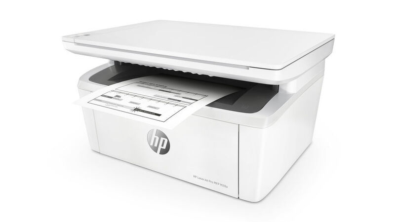 Die MFP-Variante des kompakten HP-Druckers ist der Laserjet Pro M28w.  (HP)