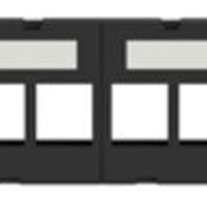 The comprehensive NetKey system from Panduit includes, among other things, shielded Cat-6a or Cat-7 Ethernet cables, angled patch panel faceplates, various jacks (pictured is an unshielded variant), as well as numerous mounting accessories.(Image: Panduit)