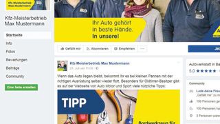 Teilegroßhändler wie Matthies, Stahlgruber und PV Automotive installieren und pflegen die Facebook-Auftritte ihrer Werkstattpartner.   (Bild: ATR)