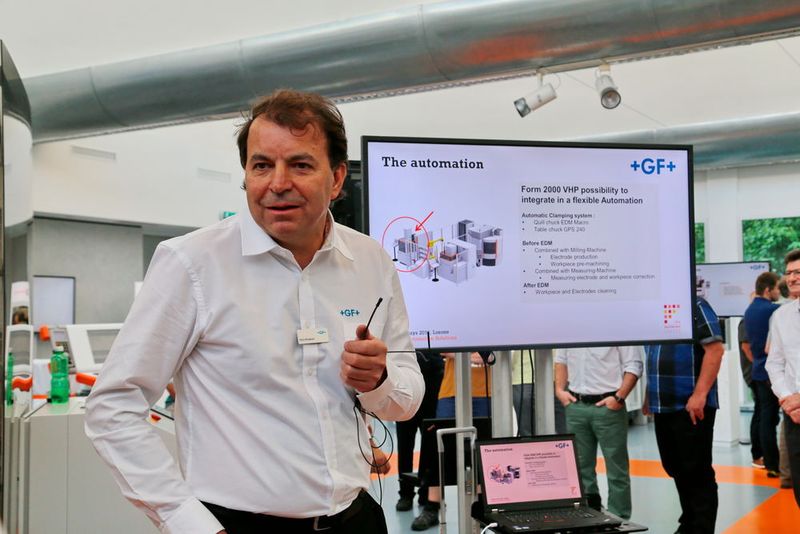 Eindrücke von den Solution Days 2016 bei GF Machining Solutions in Losone. (Anne Richter, SMM)
