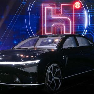 Das Model E wurde von Pininfarina gestaltet.(Bild:  Foxconn)