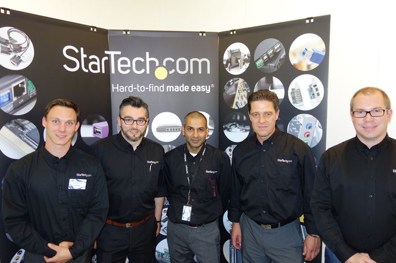 Das StarTech.com-Team wieder am Start (v. l.): Sebastian Lesser, Andreas Rosa, Atif Malik, Christian Rathke und Anthony Tripyear (Bild: IT-BUSINESS)