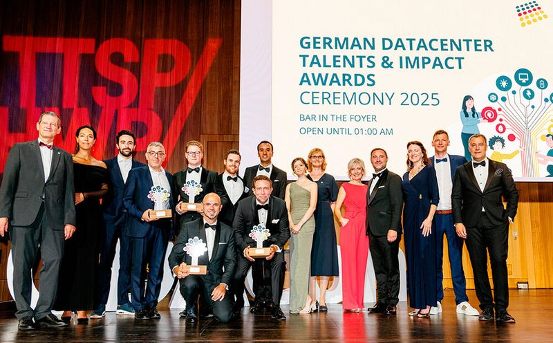 Rückblick: Das sind die Gewinner 2025. Die „German Datacenter Talents & Impact Awards“ wurden 2022 als „GDA Young Talent Awards“ ins Leben gerufen und sind 2025 erstmals in erweiterter Form vergeben worden.(Bild:   Marc Holstein / GDA)