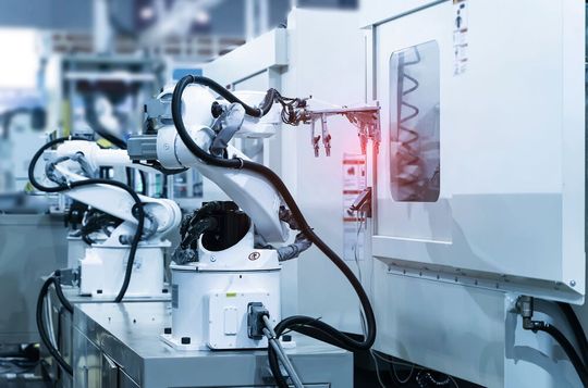 Konzeption eines Bewegungssystems für Roboter, die in der industriellen Fertigung zum Einsatz kommen.(Bild:  xiaoliangge - stock.adobe.com)