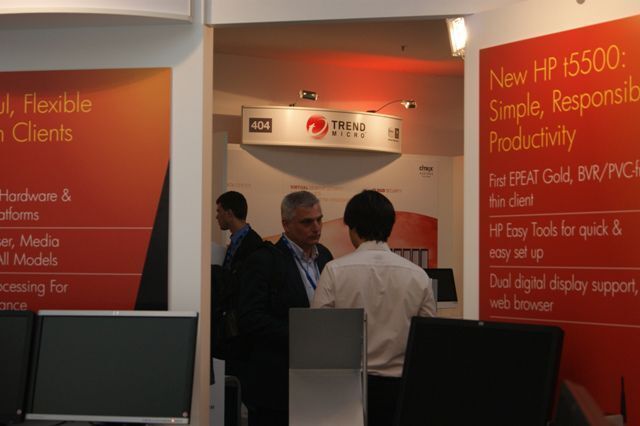Absicherung der gesamten Desktop-Infrastruktur war das große Thema am Trend-Micro-Stand. (Archiv: Vogel Business Media)