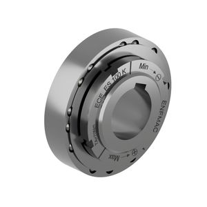 Edelstahlsicherheitskupplung ECE_ES erleichtert dank ihrer Bauweise den Anbau breiter Zahnriemenscheiben, Kettenräder oder Zahnräder, wie sie häufig in Förder- und Verpackungsanlagen verwendet werden.(Bild:  Enemac GmbH)