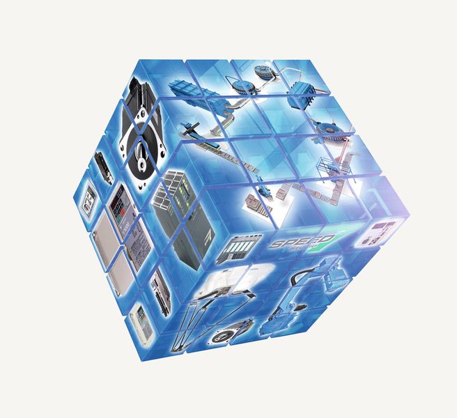Bild 1: Die „Total System Solutions“ von Yaskawa kombinieren Produkte und Software der Antriebstechnik und Automatisierung, Robotik sowie Visualisierung. (Bild: Yaskawa)